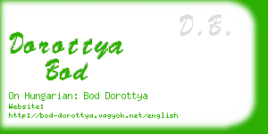 dorottya bod business card